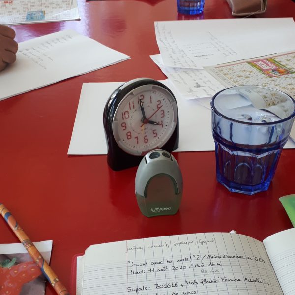 ATELIERS D’ÉCRITURE EN COURS